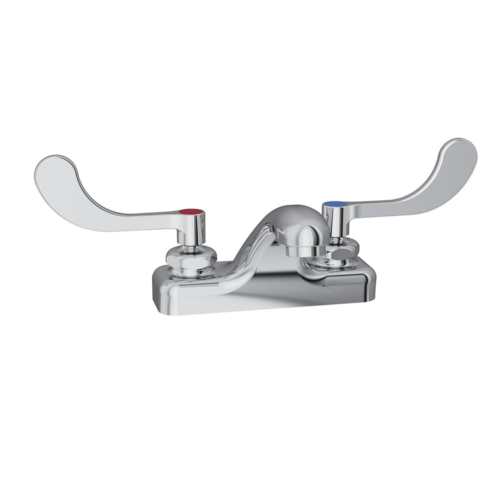 189-LK403T4 Deck Mount Lavatory Faucet w/ 3 1/2" Spout & 4" Wristblade Handles - 4&...