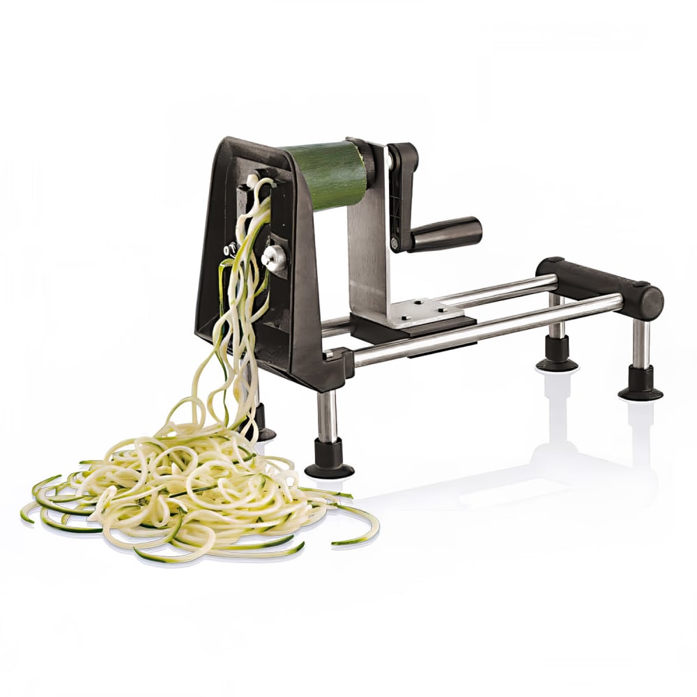 095-4982703 Aluminum Spiral Food Slicer, 1/32", 5/64", 5/32" Blades, Vegetables, M...
