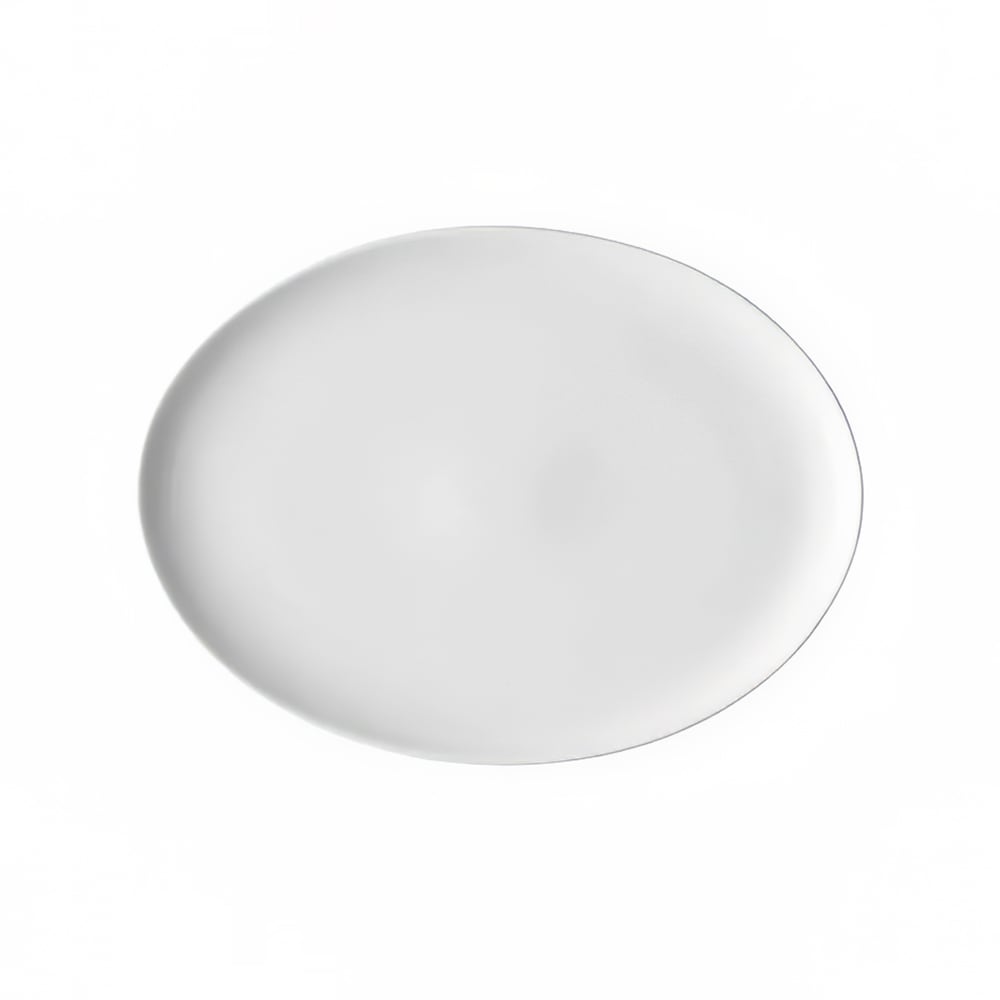 450-FH611 Oval Candour Platter - 14 1/4" x 10" - Porcelain, White