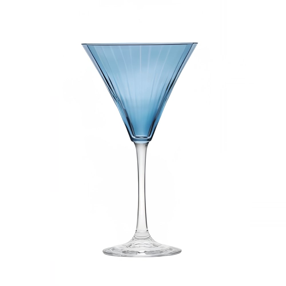 634-7402AK1K2K 9 1/2 oz Linear Color Martini Glass, Sapphire