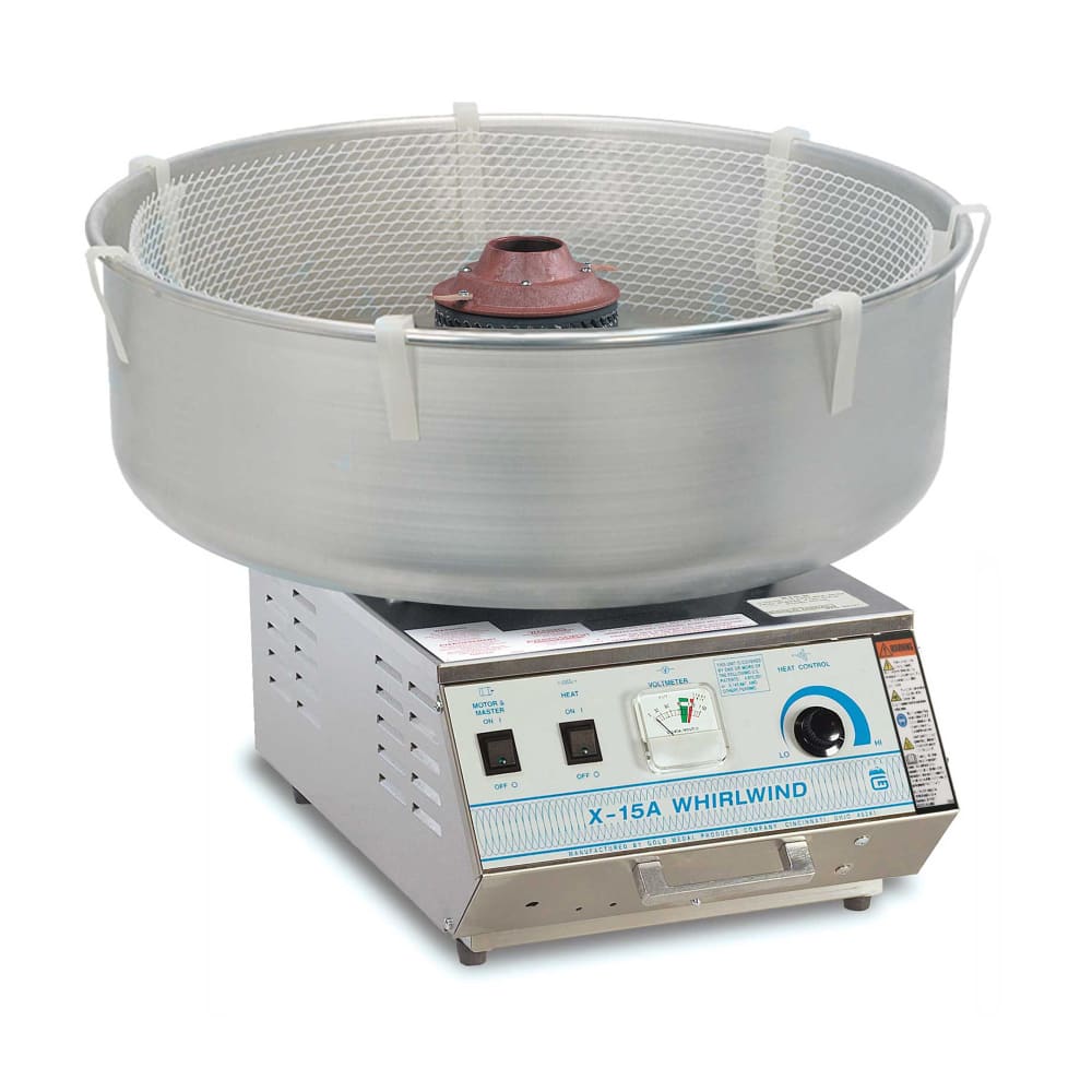 231-3015A X 15 Whirlwind® Floss Cotton Candy Machine w/ 5 1/2" Round Double Band, 120v
