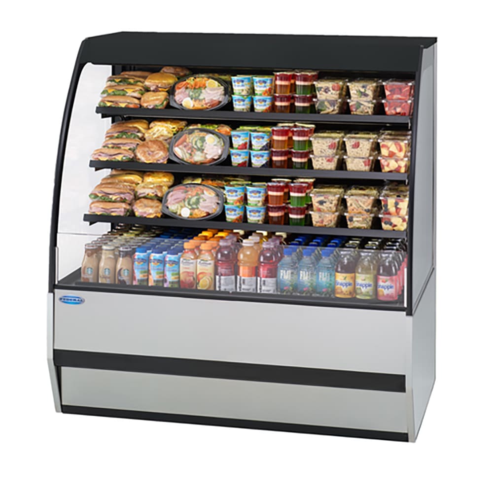 204-SSRPF7752 77" Vertical Open Air Cooler w/ (4) Levels, 208-240v/1ph
