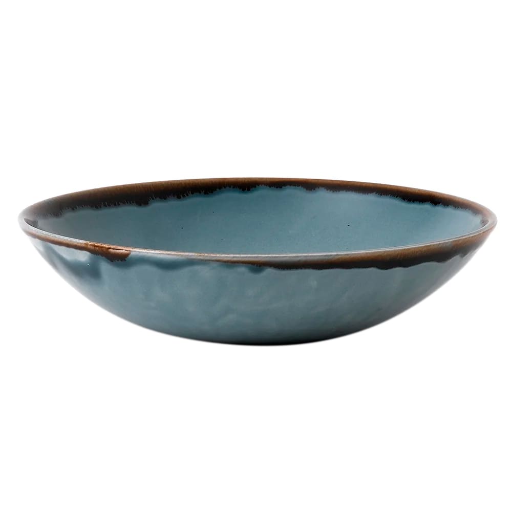 245-HBL18 15 oz Round Harvest Bowl - Ceramic, Blue