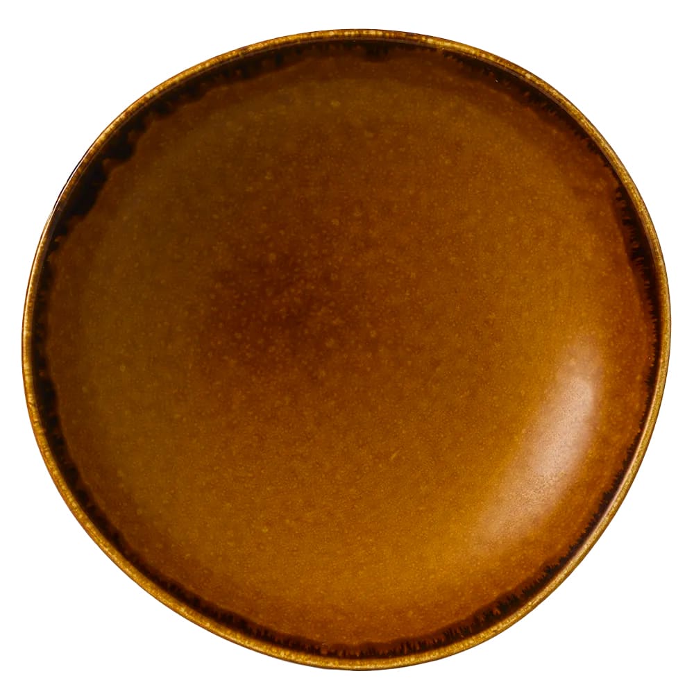 245-HB253 38 oz Round Harvest Trace Bowl - Ceramic, Brown