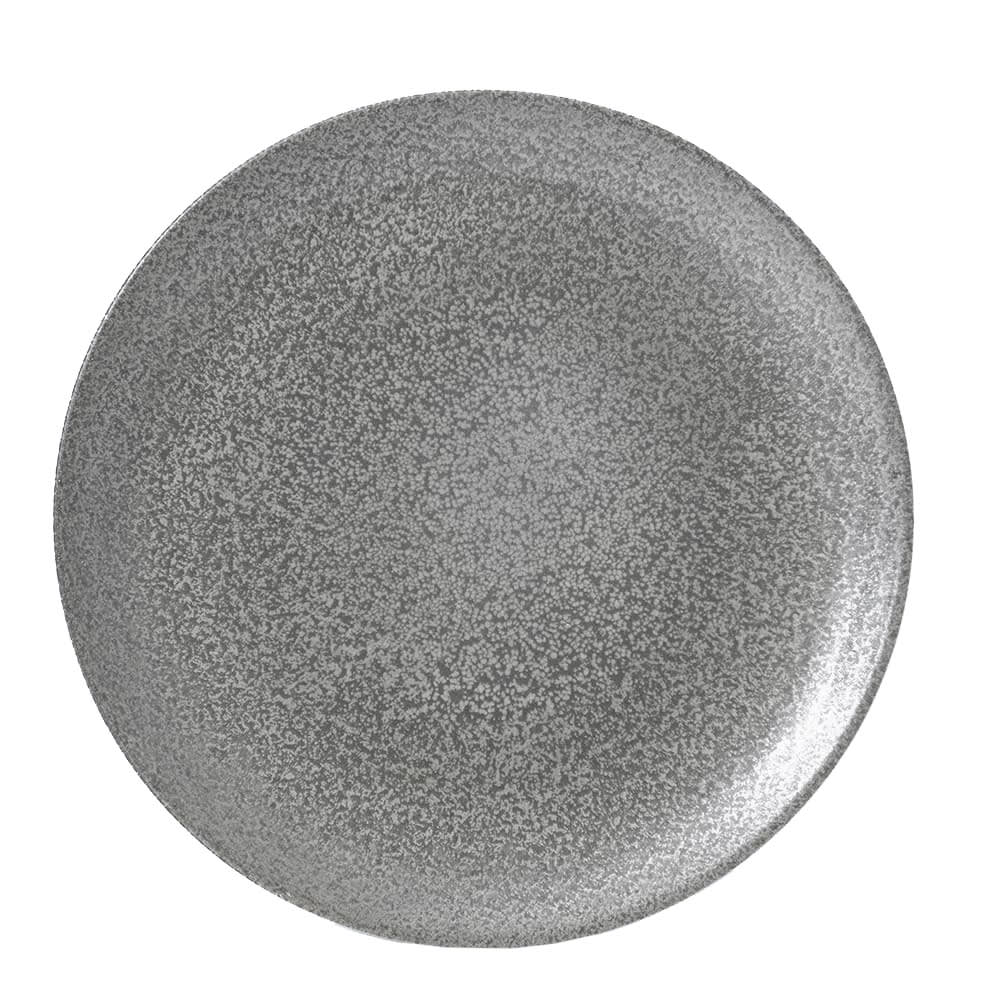245-EO288 11 5/8" Round Evo Origins Plate - Ceramic, Gray