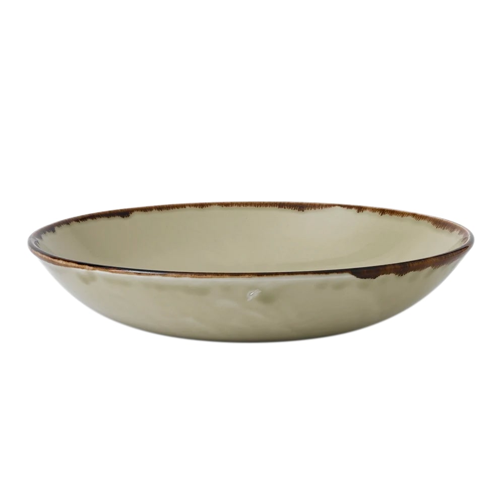 245-HL248 40 oz Round Harvest Bowl - Ceramic, Linen