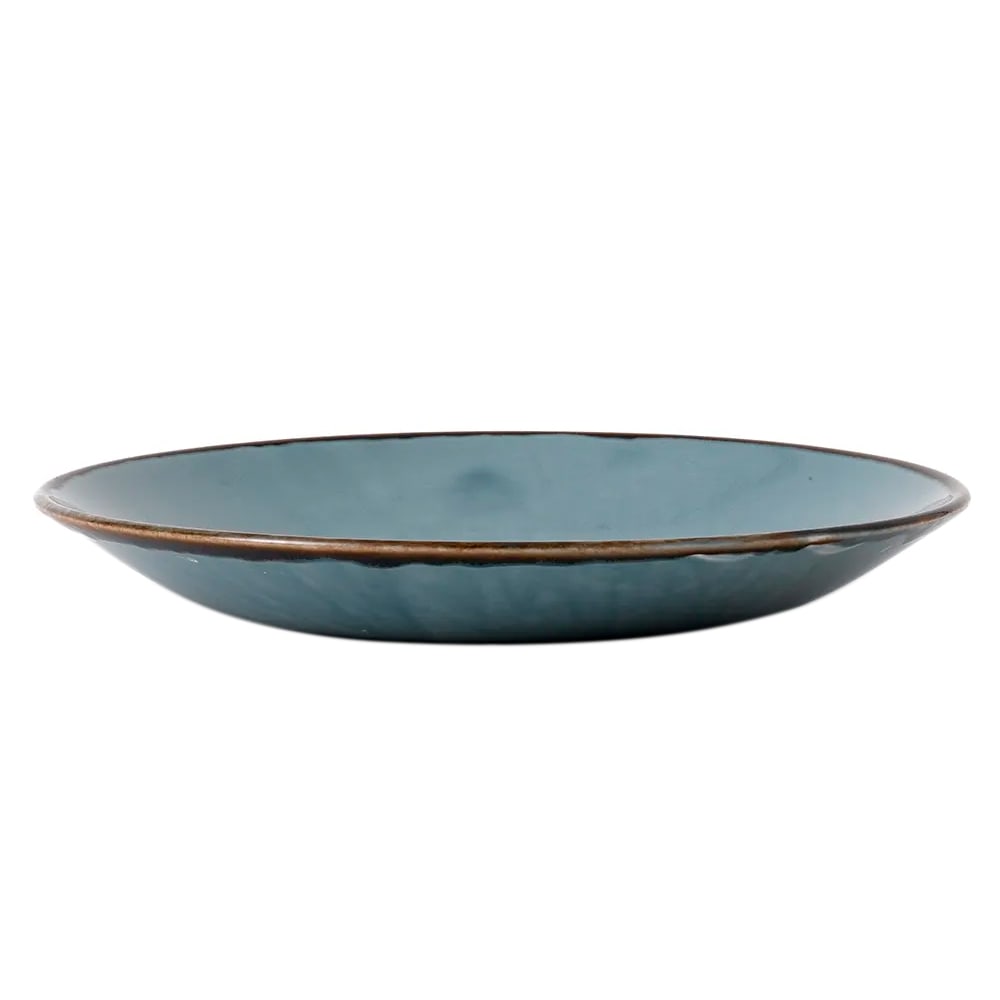 245-HBL25 10" Round Harvest Plate - Ceramic, Blue