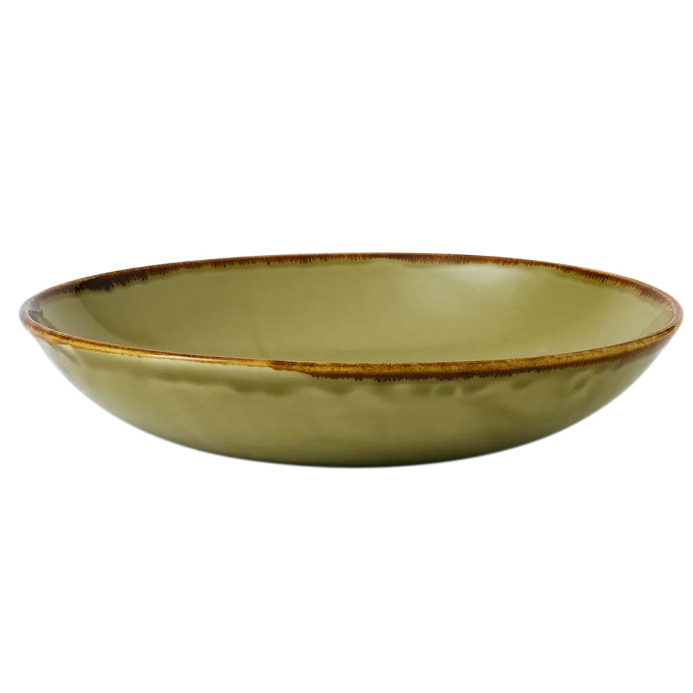 245-HG248 40 oz Round Harvest Bowl - Ceramic, Green
