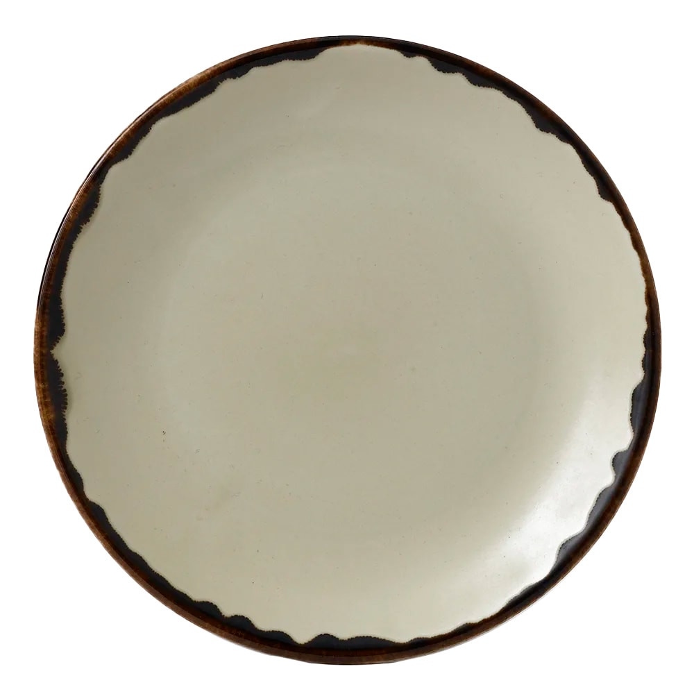 245-HL165 6 1/2" Round Harvest Plate - Ceramic, Linen