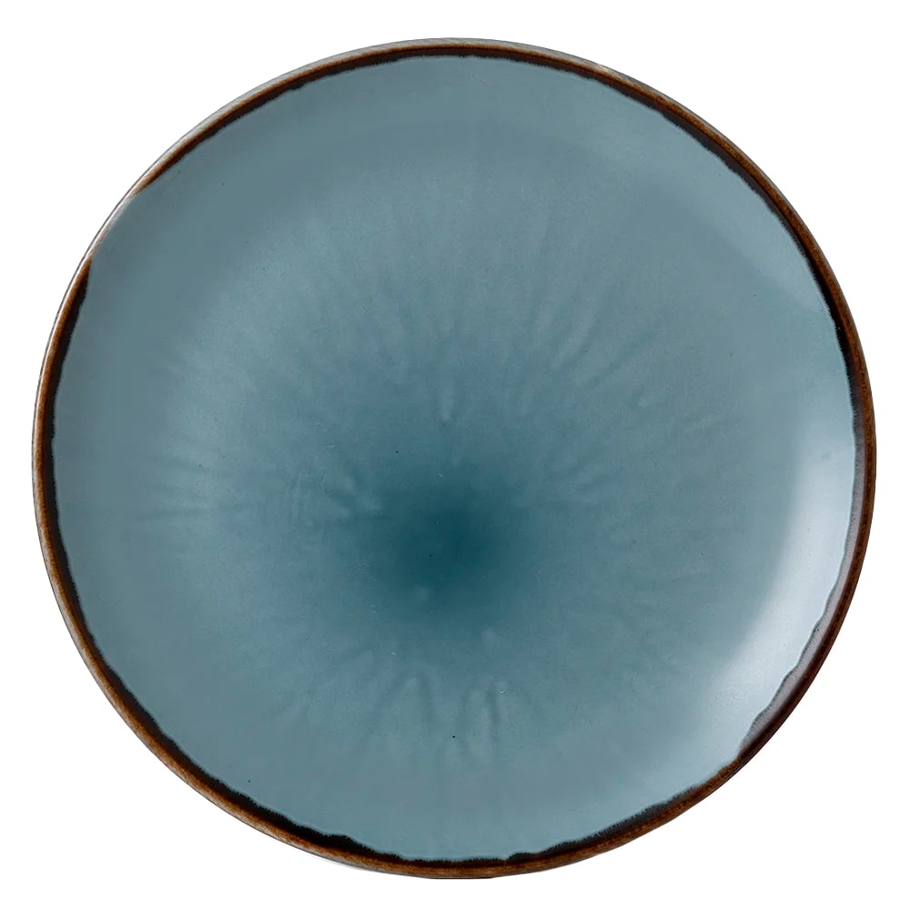 245-HBL26 10 1/4" Round Harvest Plate - Ceramic, Blue