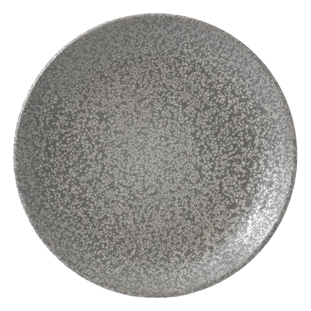 245-EO165 6 3/8" Round Evo Origins Plate - Ceramic, Gray