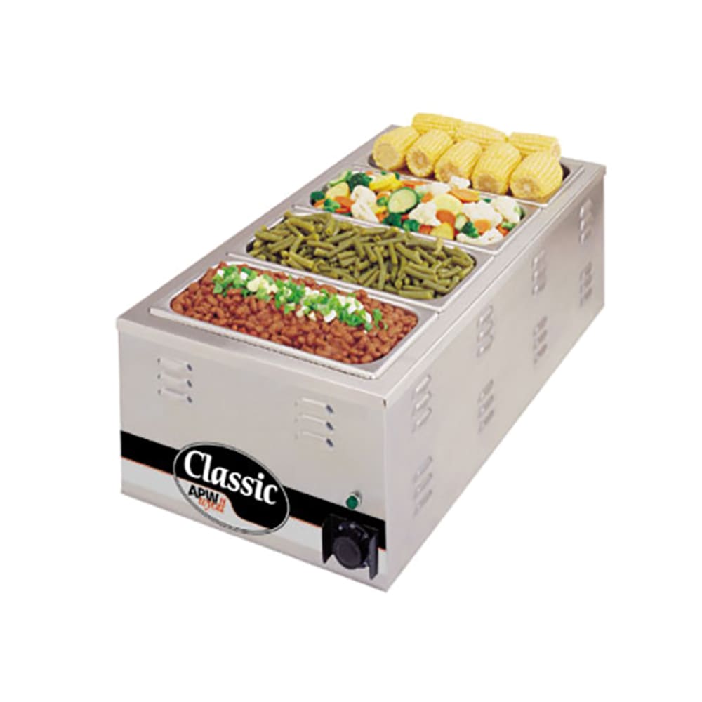 011-CW3A Countertop Food Warmer - Dry w/ (4) 1/3 Pan Wells, 120v