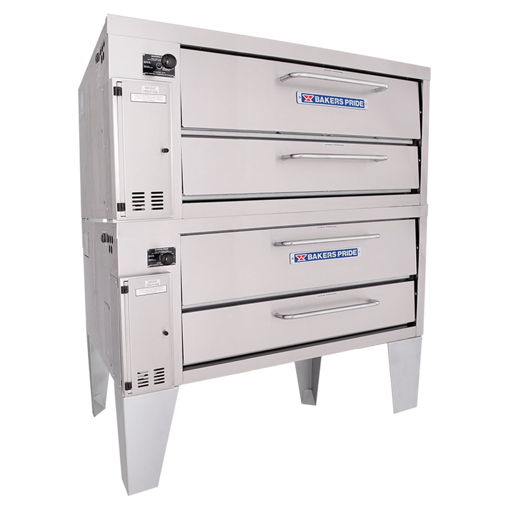 455-3152NG Super Deck Floor Model Double Pizza Deck Oven - Natural Gas