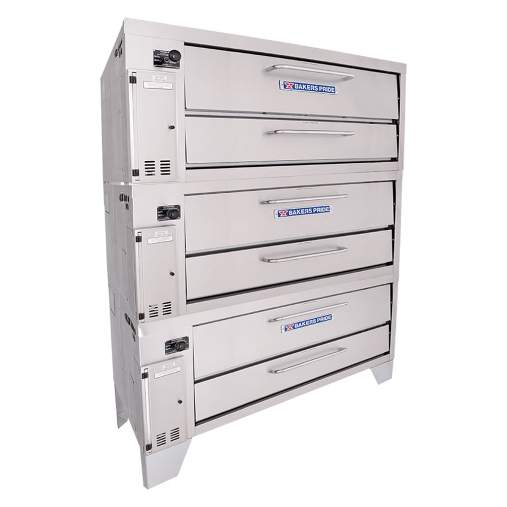 455-453NG Super Deck Floor Model Triple Pizza Deck Oven - Natural Gas