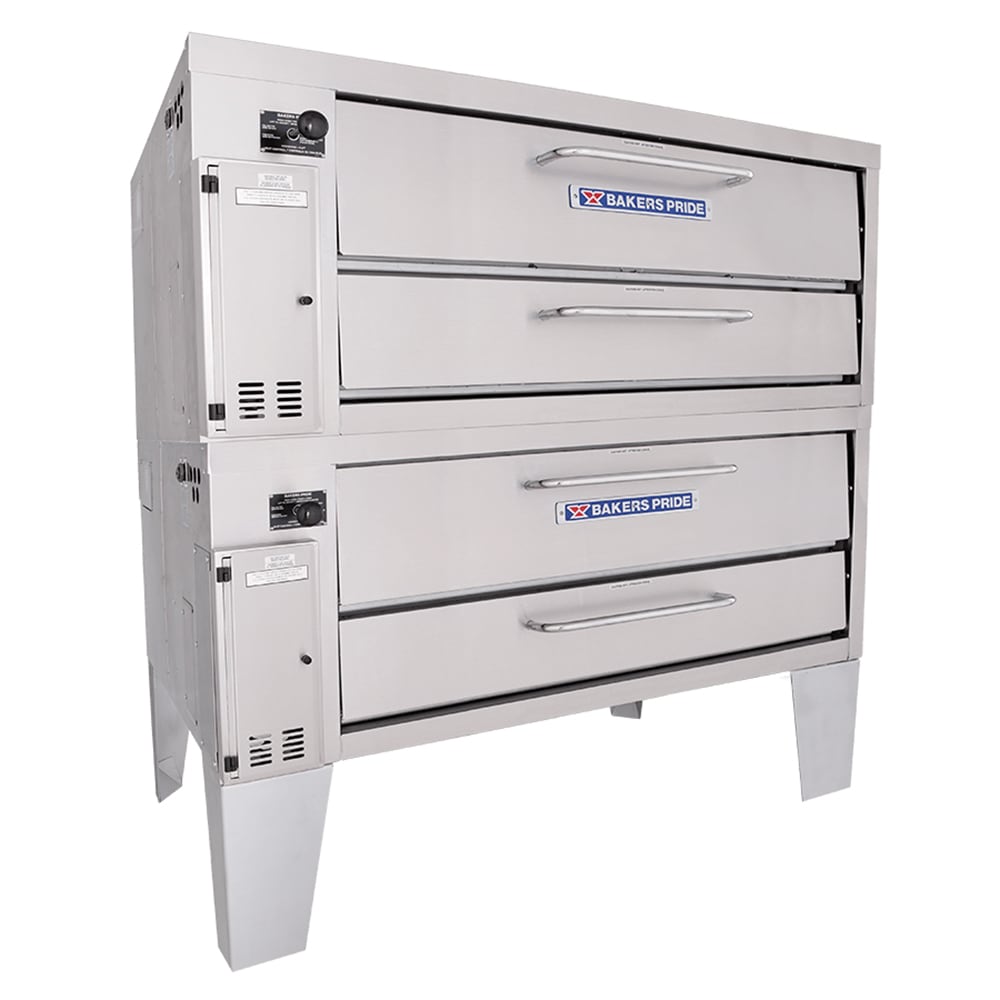 455-452NG Super Deck Floor Model Double Pizza Deck Oven - Natural Gas