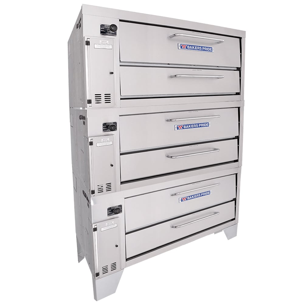 455-353NG Super Deck Floor Model Triple Pizza Deck Oven - Natural Gas
