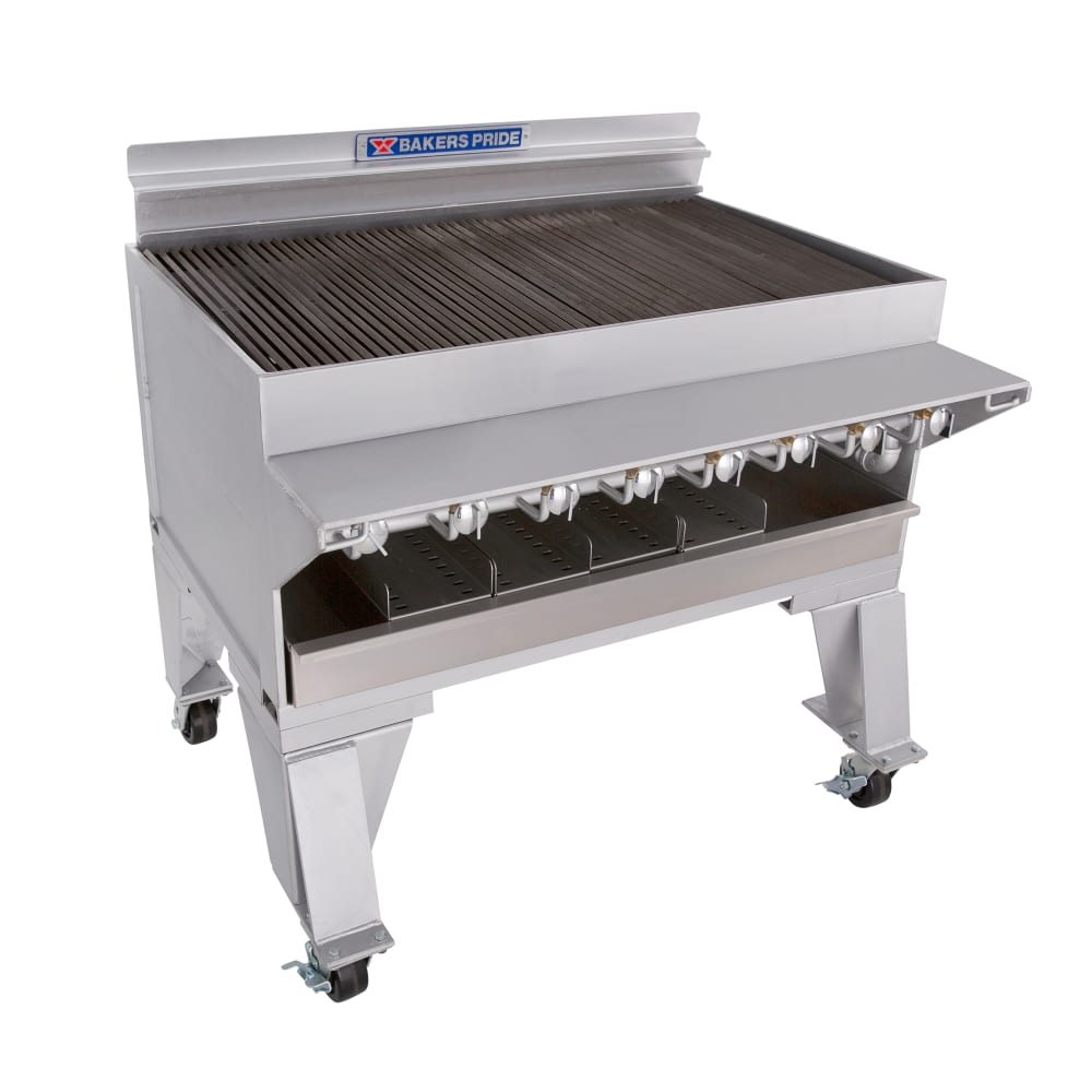 455-CH8NG 43" Gas Charbroiler w/ Cast Iron Grates, Natural Gas