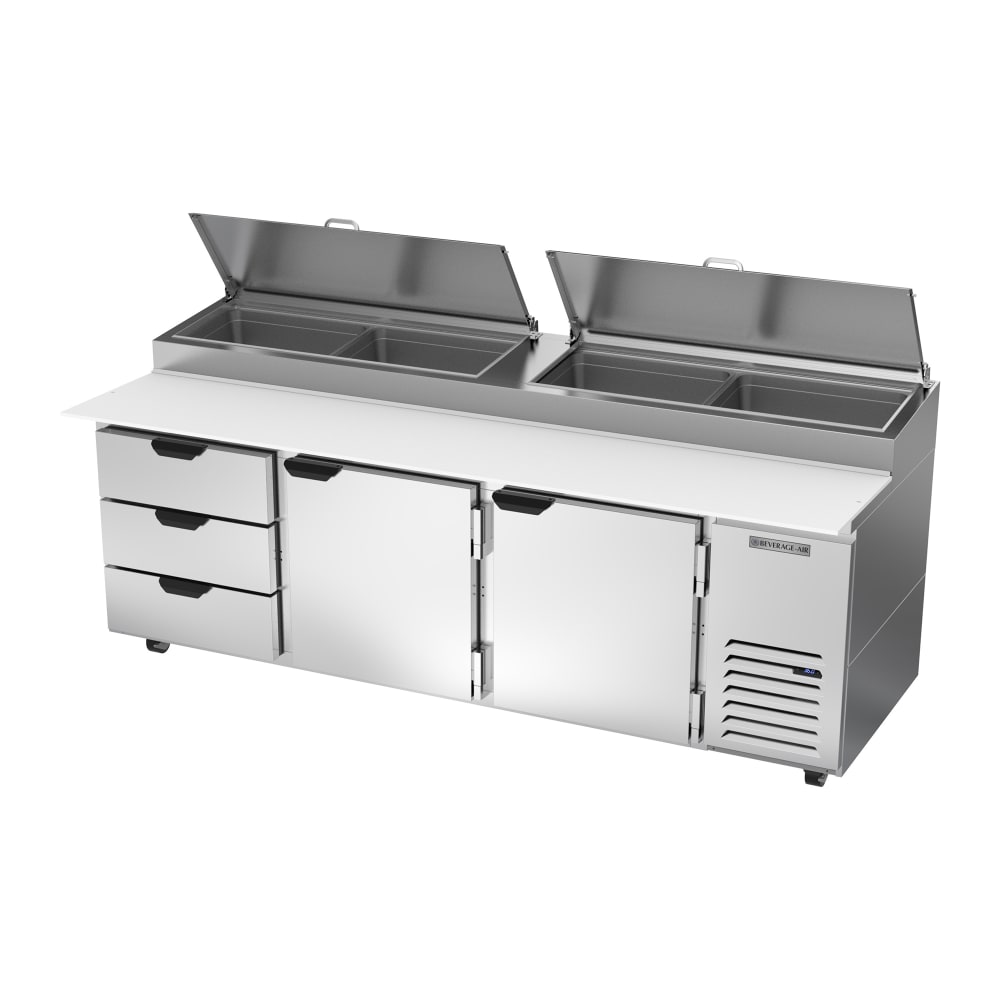 118-DPD93HC3 93" Hydrocarbon Series Pizza Prep Table w/ Refrigerated Base, 115v