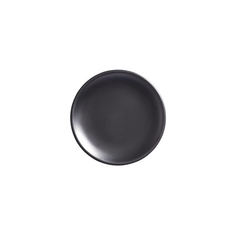 166-MCP6BK 6" Round Melamine Coupe Plate, Black/Matte Finish