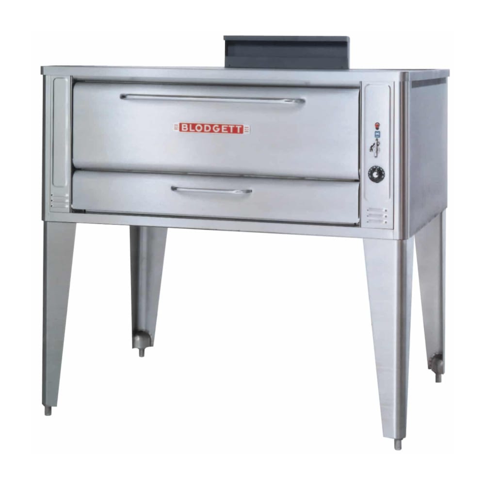 015-1048SINGLENG Floor Model Single Pizza Deck Oven - Natural Gas