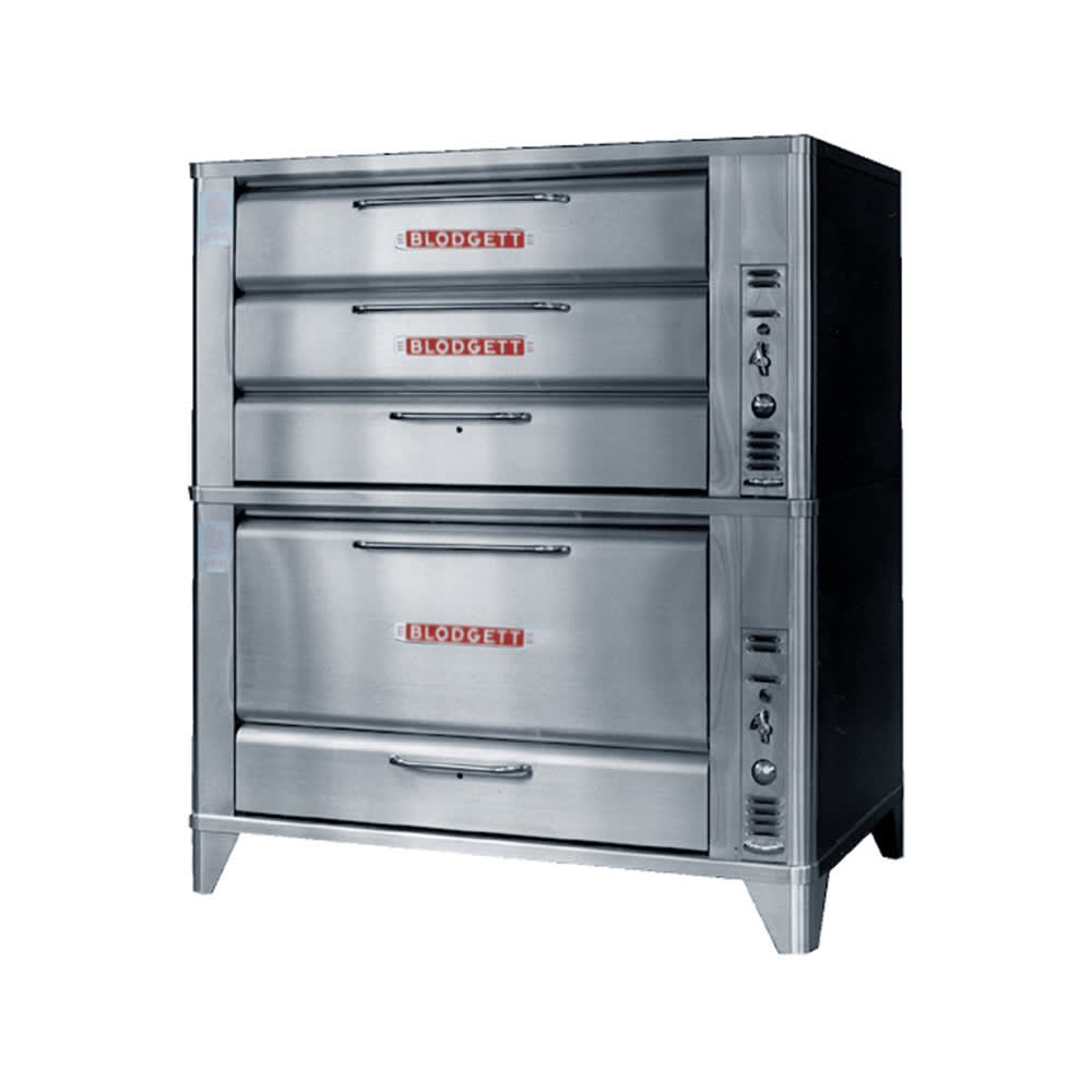 015-981966NG Floor Model Triple Multi-Purpose Deck Oven - Natural Gas