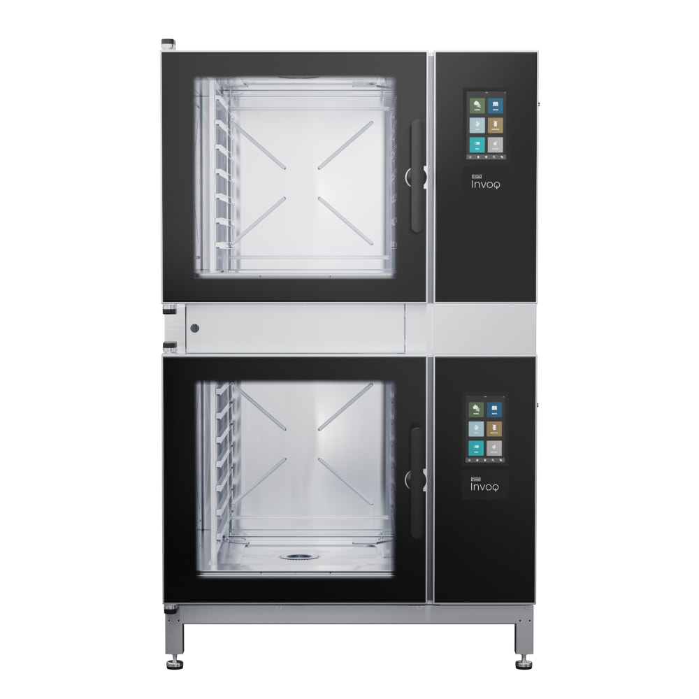 015-INV62BLE62BLE208 INVOQ Double Full Size Combi Oven - Boilerless, 208v/3ph