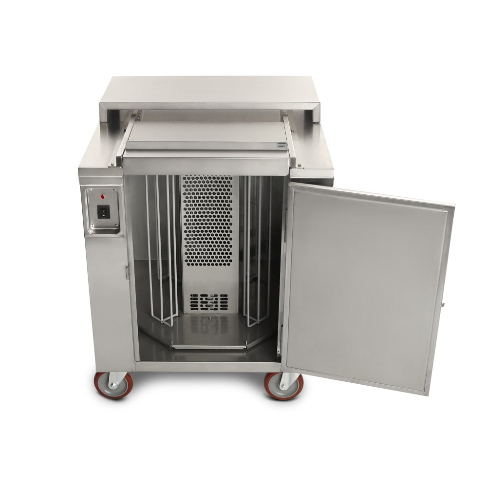 503-CD27 Heated Enclosed Dish Cart, Dish Dividers for 160 9" Plates or Bowls