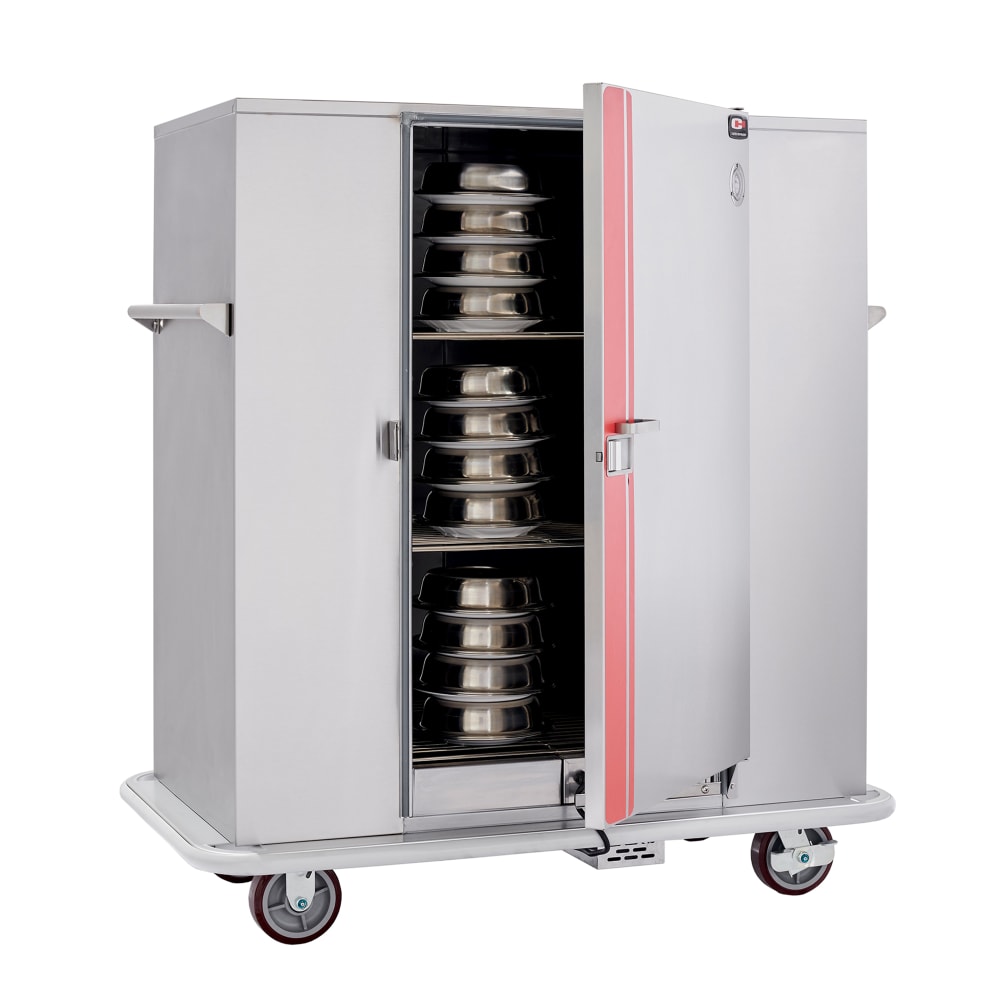 503-BB96XX Heated Banquet Cart - (120) Plate Capacity, Stainless, 120v