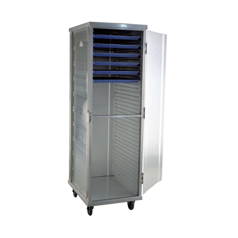 503-E8639H 3/4 Height Non-Insulated Mobile Heated Cabinet w/ (34) Pan Capacity, 120v
