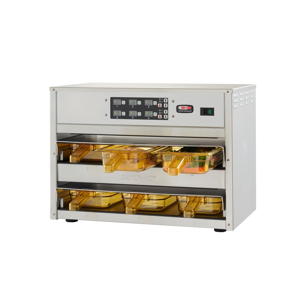 503-MZ212S2T 23.44"W Freestanding Warming Unit w/ (2) 18" Compartments, 120v