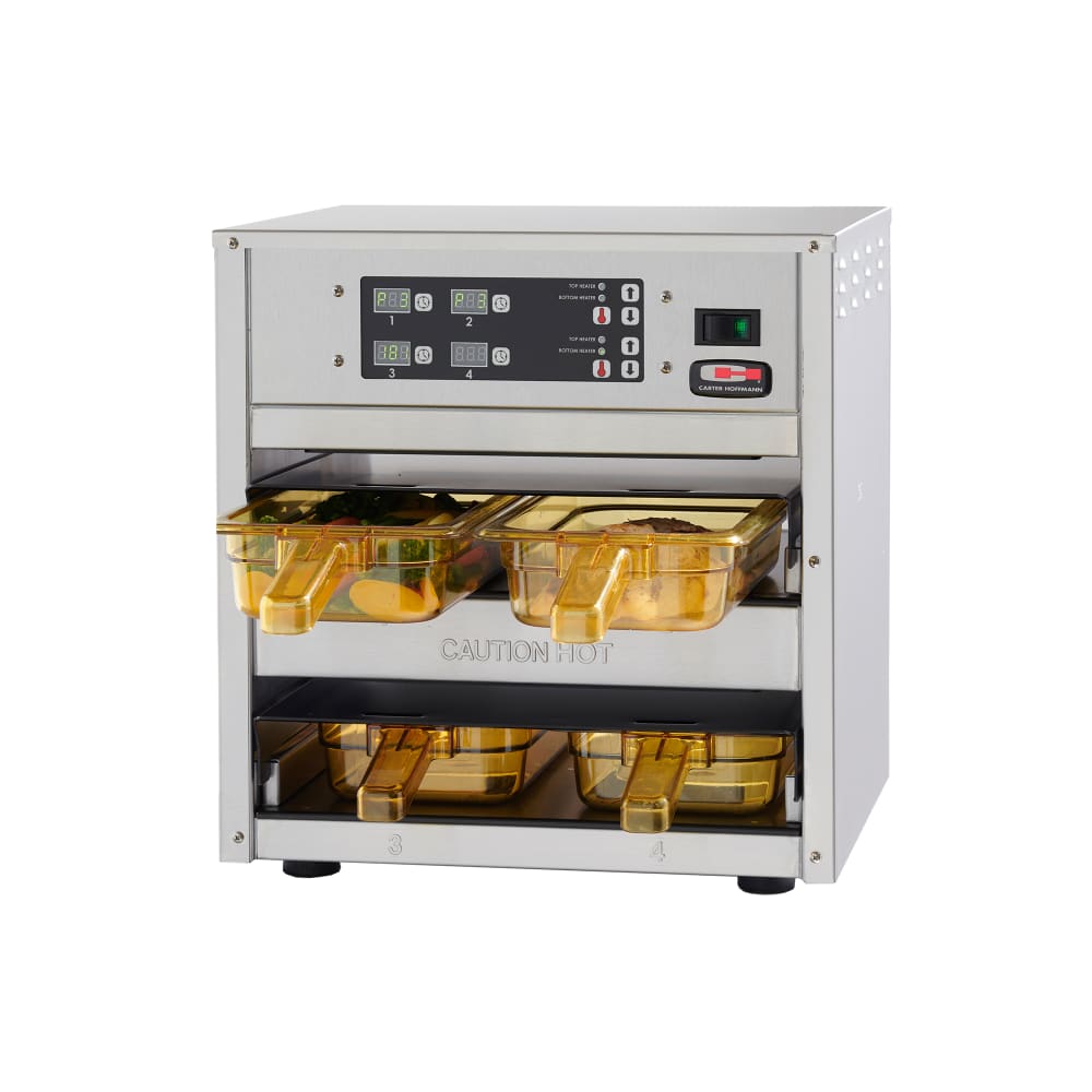 503-MZ223GS2T 16.75"W Freestanding Warming Unit w/ (2) 12" Compartments, 120v