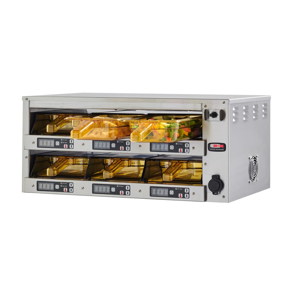 503-M212S2T 26.13"W Freestanding Warming Unit w/ (2) 24" Compartments, 120v