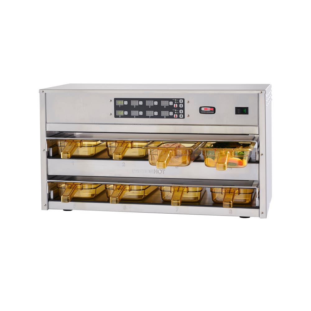 503-MC243GS2T 31.75"W Freestanding Warming Unit w/ (2) 24" Compartments, 120v