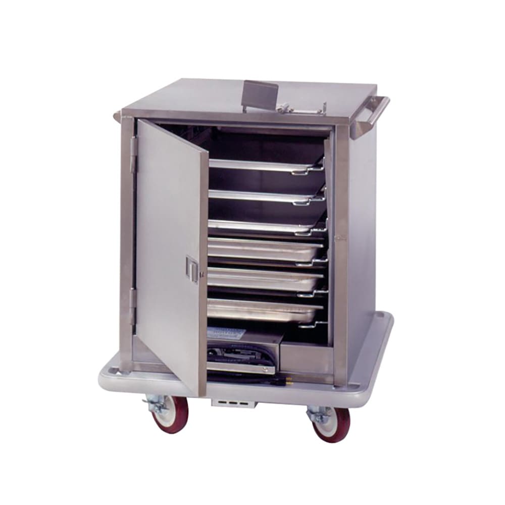 503-ST181 6 Tray Heated Meal Delivery Cart, 120v