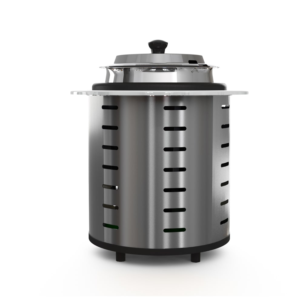 084-679101 4 qt Drop In Induction Soup Kettle w/ Adjustable Thermostat, 100-120v