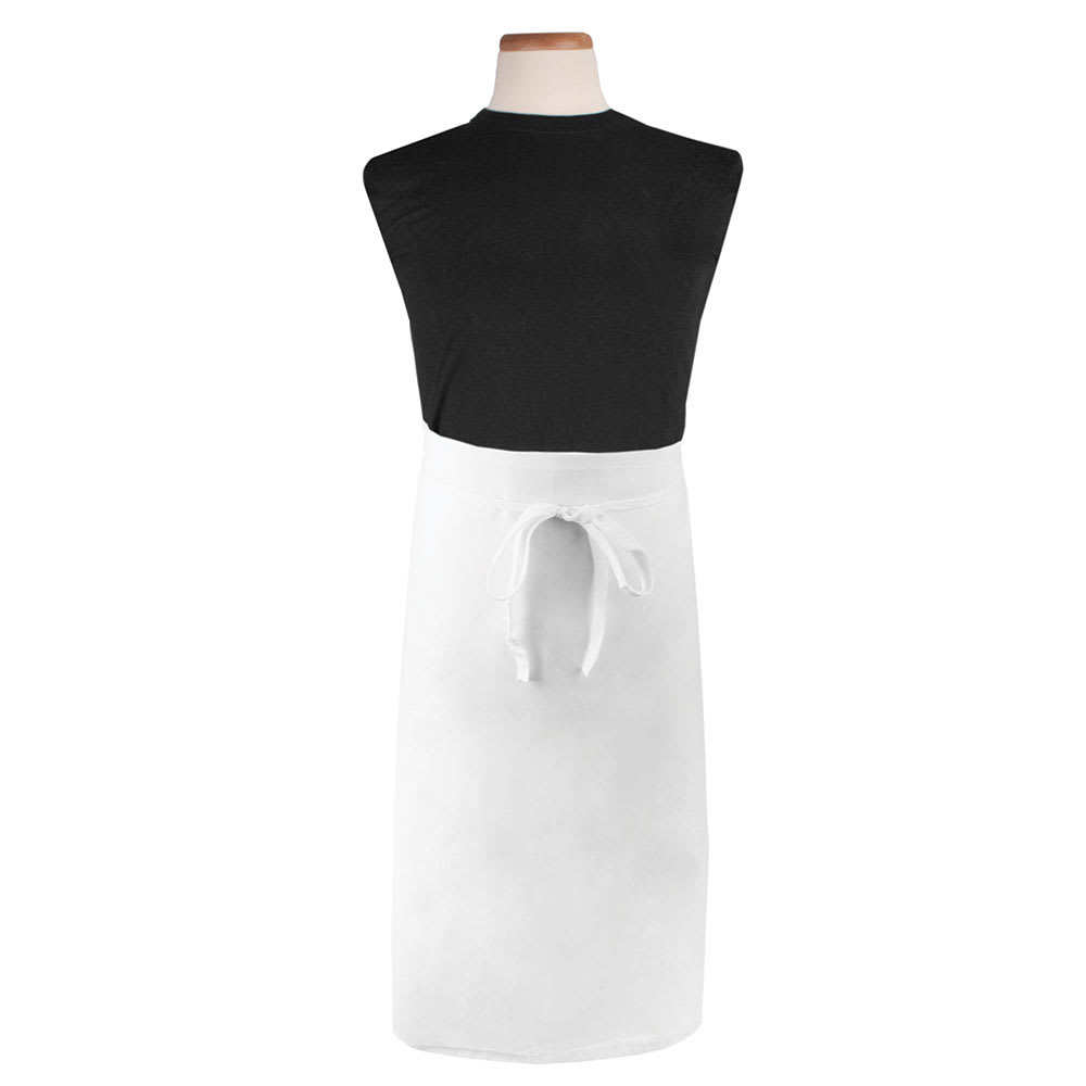 752-CLWAWH1 Waist Apron - 32" x 29 1/2", Cotton/Poly, White