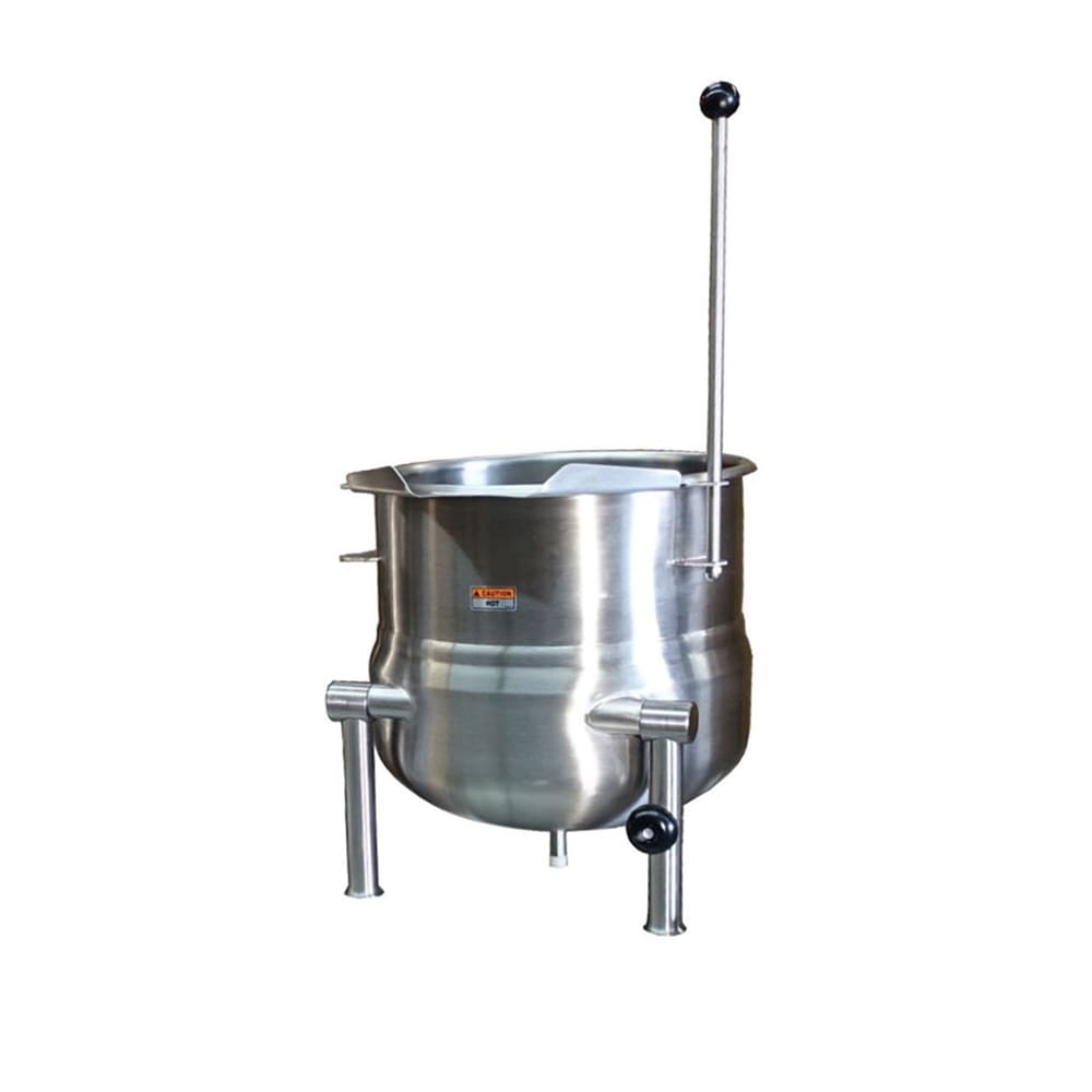 972-DC20 20 gal. Steam Kettle - Manual Tilt, 2/3 Jacket, Direct Steam