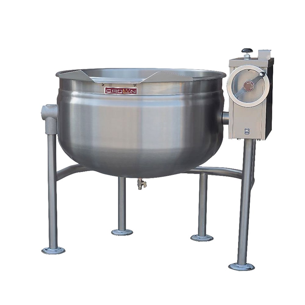 972-DLT20F 20 gal. Steam Kettle - Manual Tilt, Full Jacket, Direct Steam