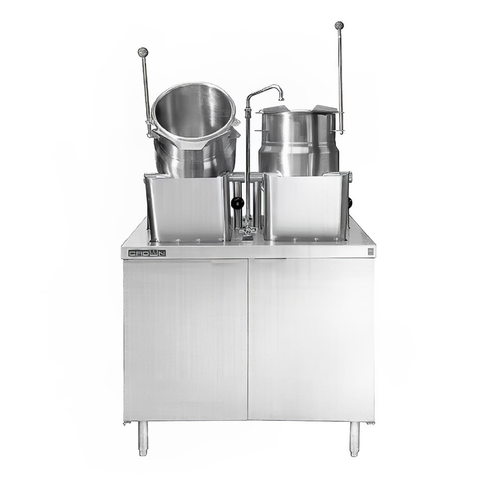 972-DMT661201 (2) 6 gal. Steam Kettles - Manual Tilt, 2/3 Jacket, Direct Steam