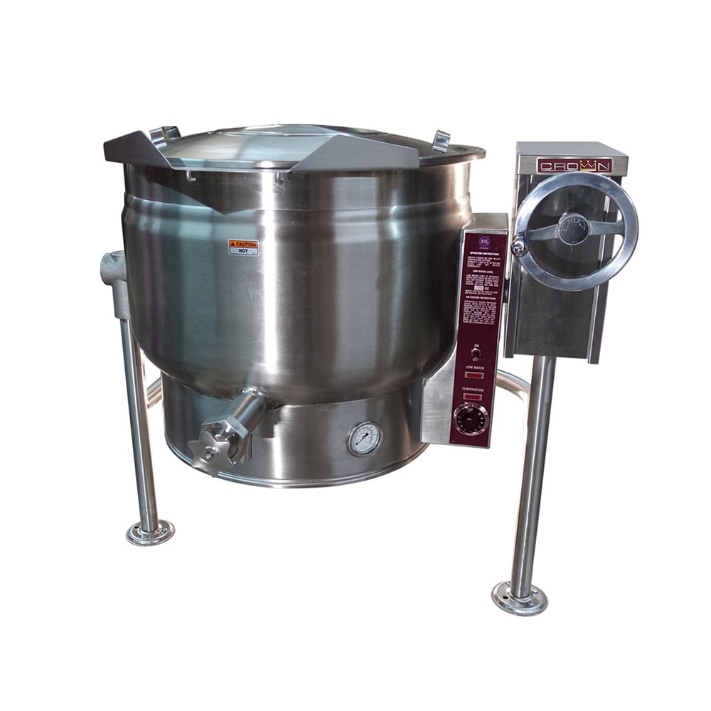 972-ELT40F2083 40 gal. Steam Kettle - Manual Tilt, Full Jacket, 208v/3ph