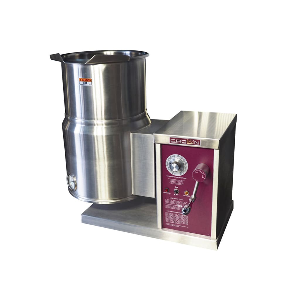 972-ECT62081 6 gal. Steam Kettle - Manual Tilt, 2/3 Jacket, 208v/1ph