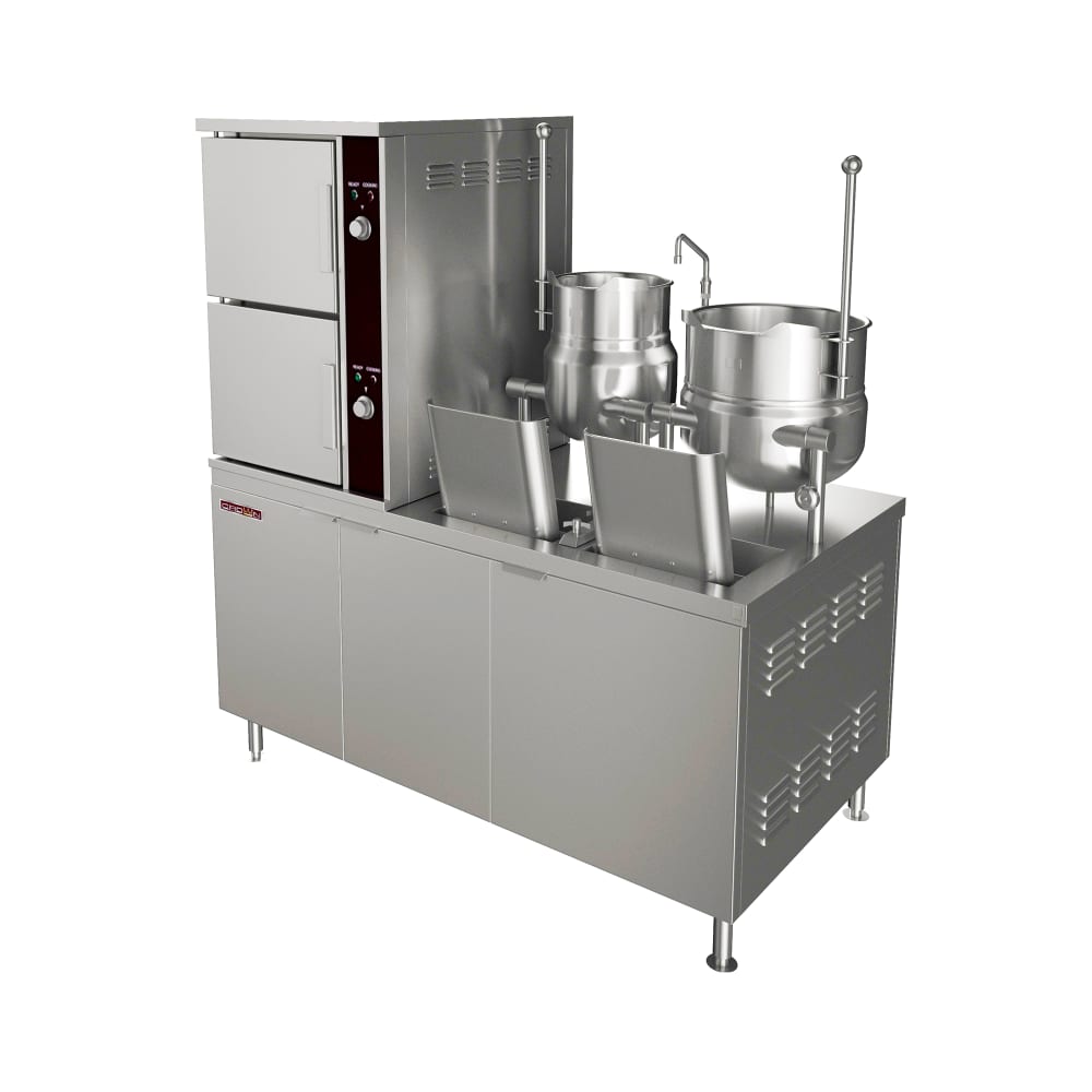 972-ECX106102083 (10) Pan / (1) Kettle Convection Steamer - Cabinet, 208v/3ph