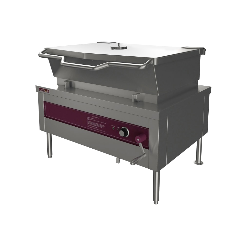 972-ES402083 40 gal. Tilt Skillet - Open Base, Measurement Marks, Strainer, 208v/3ph