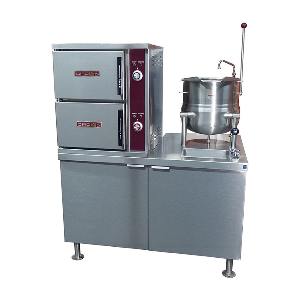 972-GCX1010NG (10) Pan / (1) Kettle Convection Steamer - Cabinet, Natural Gas
