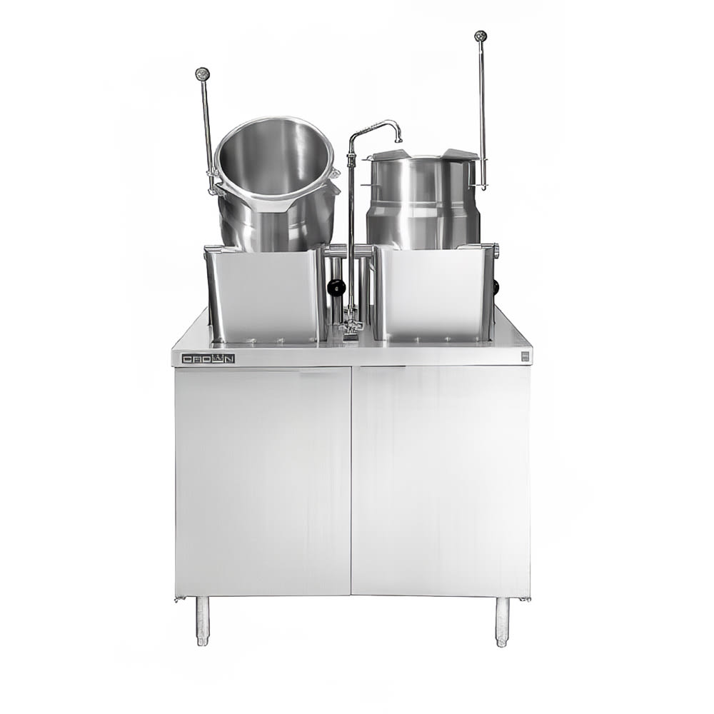 972-GMT66NG (2) 6 gal. Steam Kettles - Manual Tilt, 2/3 Jacket, Natural Gas