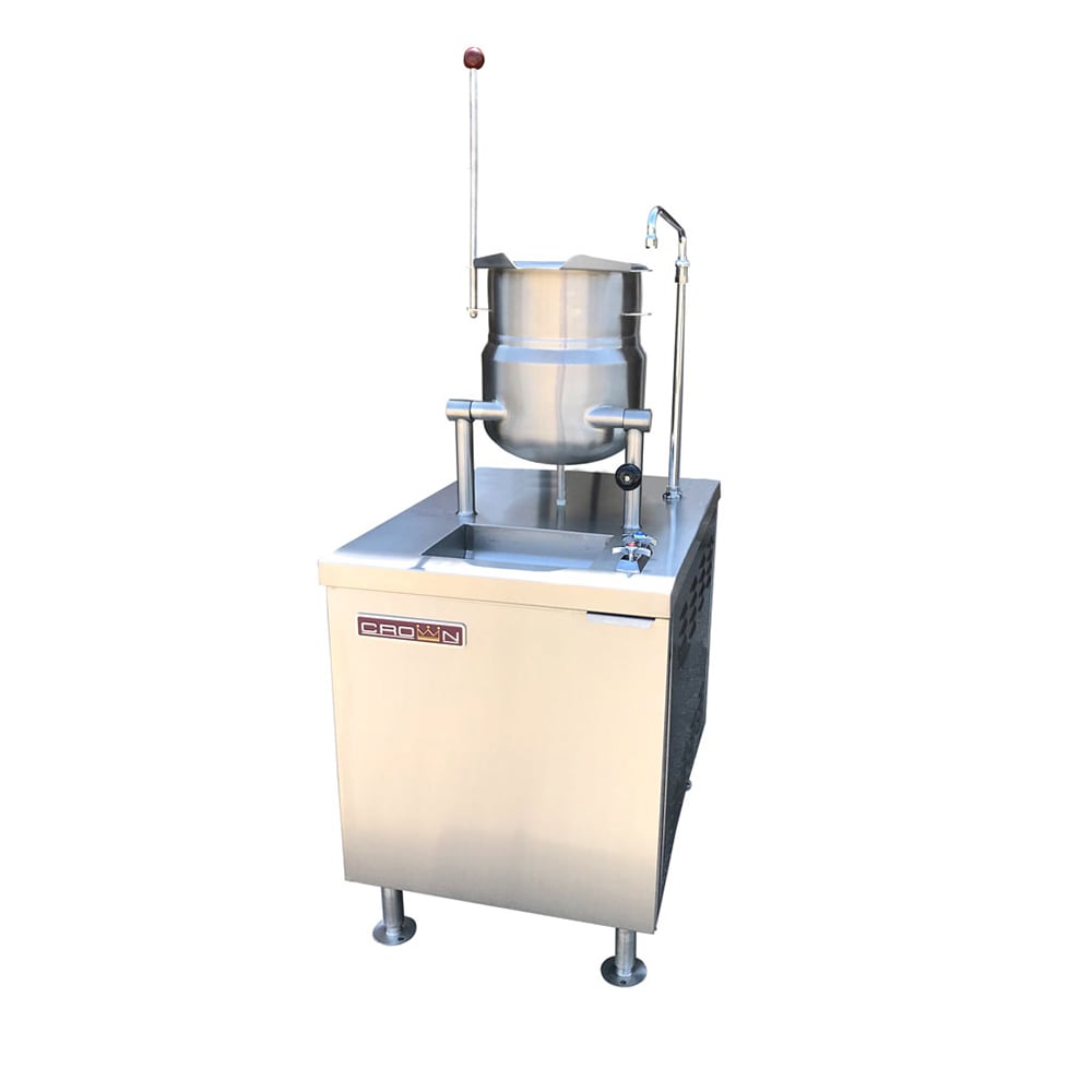 972-GMT10LP 10 gal. Steam Kettle - Manual Tilt, 2/3 Jacket, Liquid Propane