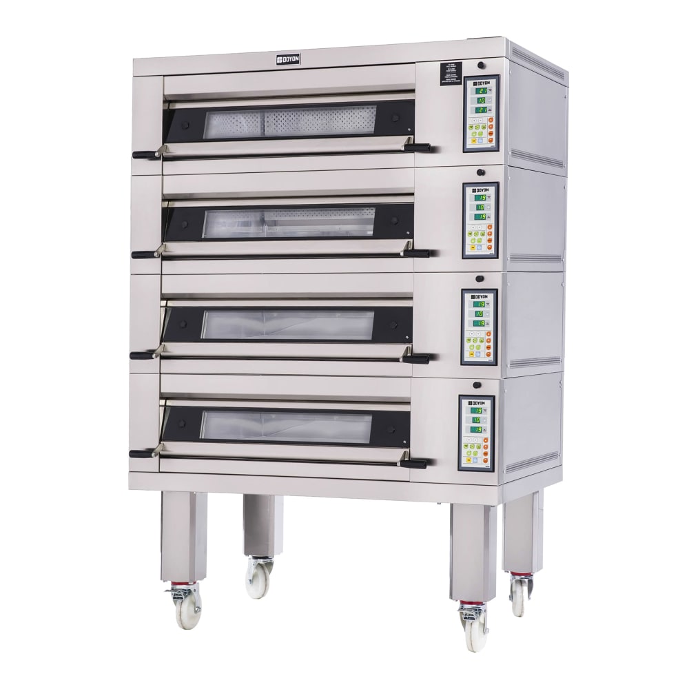 013-2T42083 Artisan Stone Floor Model Quadruple Bakery Deck Oven - 208v