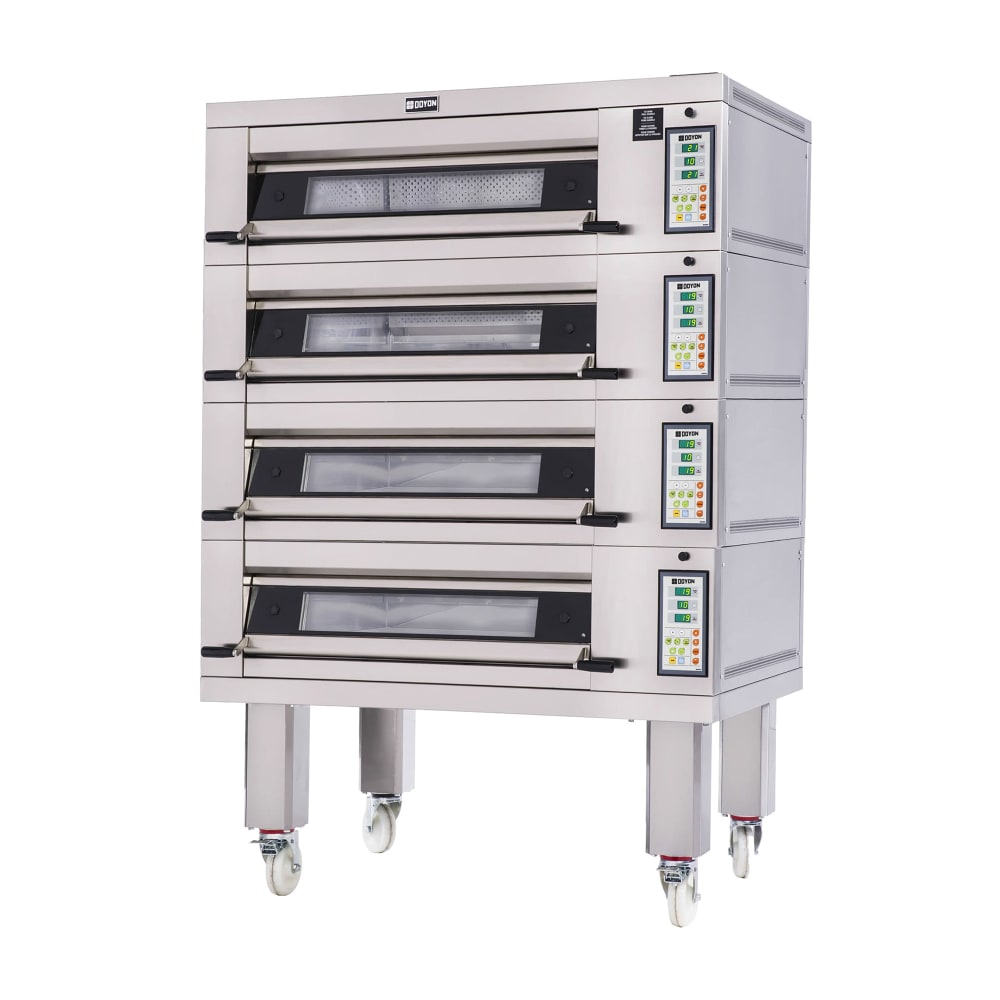 013-2T42403 Artisan Stone Floor Model Quadruple Bakery Deck Oven - 240v