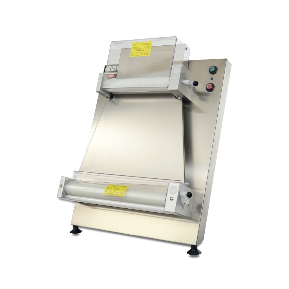 013-DL18P120 Dough Sheeter w/ 2 Rollers, Stainless Infeed Chute, 120v