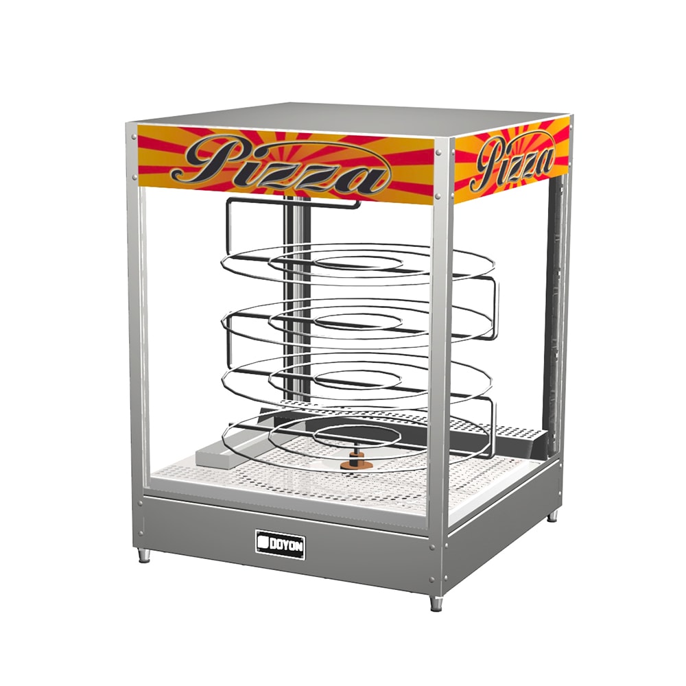 013-DRPR4 22 3/8" Rotating Heated Pizza Merchandiser w/ 4 Levels, 120v